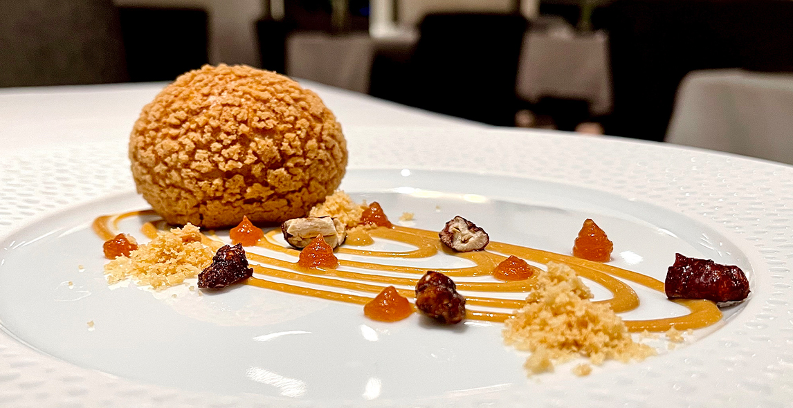 Pâte A Choux, Salted Caramel Filling, And Pecan Nuts